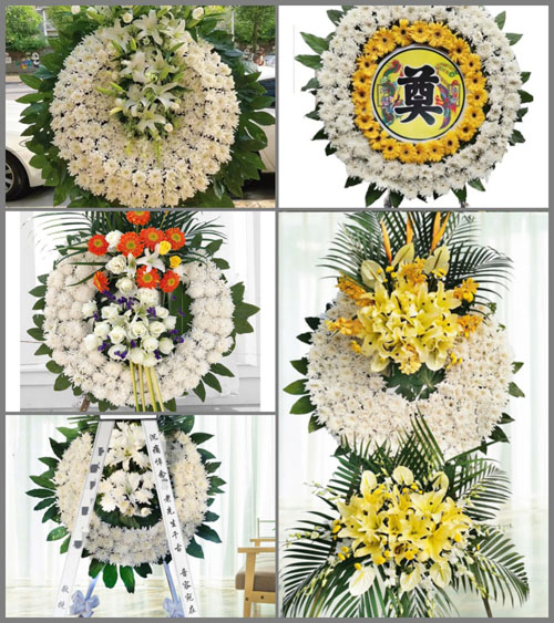 山西晋中平遥县岳壁乡梁坡底村花圈速递